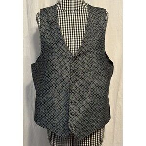 Men's Black and Gray Vest